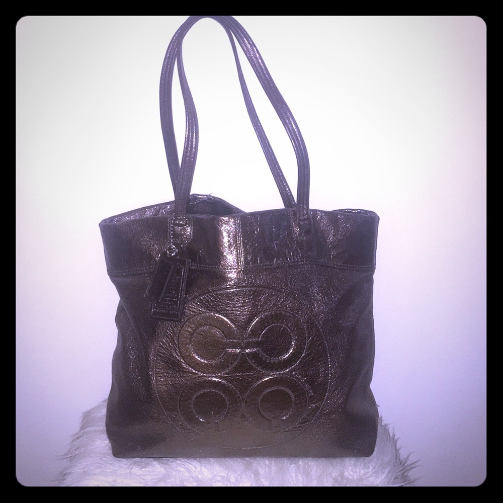 Authentic Coach Brand Leather Tote